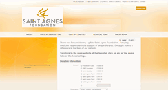 Desktop Screenshot of give.stagnes.org